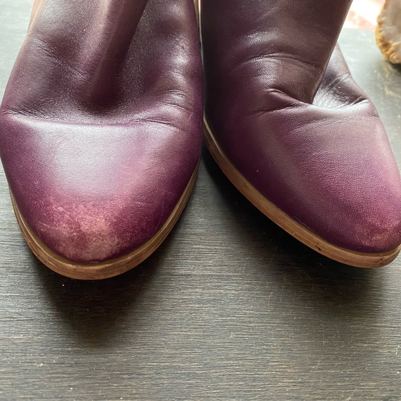 Kate Spade Saturday purple leather & suede boots - lightly worn. - Picture 6 of 7